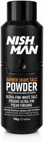 Nish Man Barber Shave Talc Powder 180g - 12 STUKS