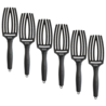 Olivia Garden Finger Brush Black Combo Medium - 6 Stuks