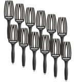 Olivia Garden Finger Brush Black Combo Medium - 12 Stuks