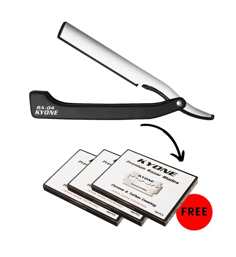 Kyone Promo! RA-04 razor + gratis 300 DE-blades Kyone Promo! RA-04 razor + gratis 300 DE-blades