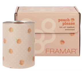 Framar Embossed Foil Roll Peach Please 97,5 meter