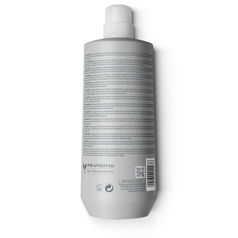 Goldwell Dualsenses Men Hair & Body Shampoo 1000ml Goldwell Dualsenses Men Hair & Body Shampoo 1000ml
