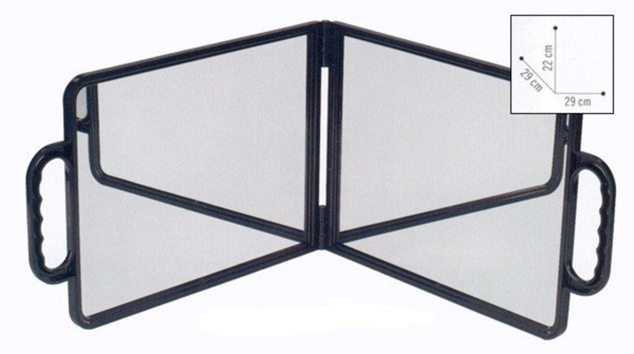 Sibel Kappersspiegel dubbelzijdig Zwart Sibel Kappersspiegel dubbelzijdig Zwart