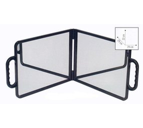 Sibel Kappersspiegel dubbelzijdig Zwart Sibel Kappersspiegel dubbelzijdig Zwart