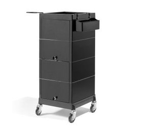 Sibel Kappers werkwagen Discrete zwart met slot Sibel Kappers werkwagen Discrete zwart met slot