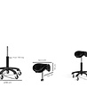 Sibel Zadelkruk Rollercoaster Nylon Base, Small Saddle Sibel Zadelkruk Rollercoaster Nylon Base, Small Saddle