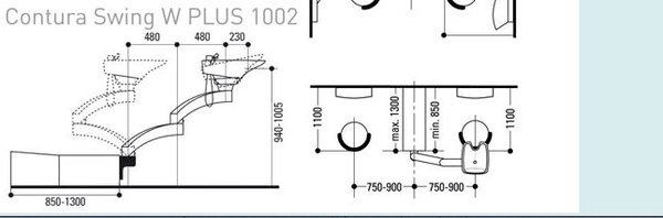 Jobst  Zwenkarm Contura Swing Plus Wandaansluiting Jobst  Zwenkarm Contura Swing Plus Wandaansluiting