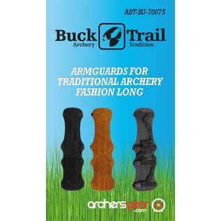 Buck Trail Bucktrail Traditional Armguards Fashion Long 34cm Honey Brown Buckskin