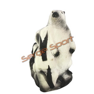 Wild Life 3D Target White Marmot