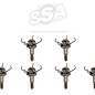 Maximal SMALL GAME BROADHEADS CAPTIVE-JUDO BLUNT SCREW-IN 6/PK 100gr