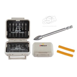 Decut DECUT GLUE-IN POINTS BREAK-OFF TUNGSTEN  0.1GR 12/PK
