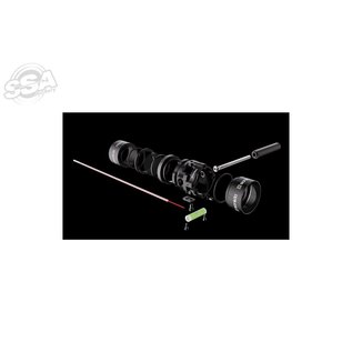 Sanlida SANLIDA COMPLETE SCOPE WITH LENS X10 RED FIBRE OPTIC AND SUN SHADES