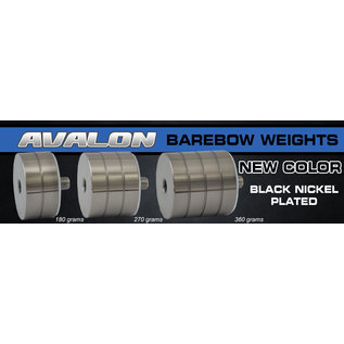 Avalon AVALON BAREBOW WEIGHT FOR RISERS 5/16" BLACK NICKEL PLATED