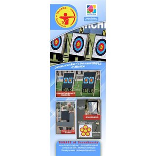 Danage DANAGE TARGET STAND DOMINO GRAND PRIX TYPE A 132X132 WITH 4 LEGS