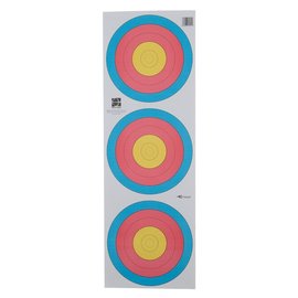 Avalon TARGET FACES WORLD ARCHERY 60CM 3-SPOT STANDARD CENTRE VERTICAL 5-RINGS