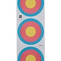 Avalon TARGET FACES WORLD ARCHERY 60CM 3-SPOT STANDARD CENTRE VERTICAL 5-RINGS