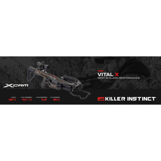 KILLER INSTINCT VITAL-X 405FPS COMPOUND CROSSBOW PACKAGE - Sergesport