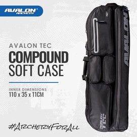 Avalon Avalon Compound Soft Case Tec One 116 Cm With Multiple Pockets Black