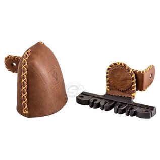 Buck Trail BUCK TRAIL DELUXE SCREW-ON 6-ARROWS QUIVER MEDIUM BROWN