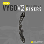 Kinetic KINETIC VYGO V2 Model 2025 25" RECURVE RISER WITH BLACK WEIGHT