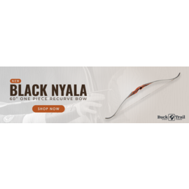 Buck Trail BUCK TRAIL BLACK NYALA ONE-PIECE RECURVE BOW