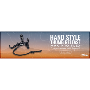 Tru-Ball TRU BALL HAND STYLE MAX PRO FLEX THUMB 4-FINGER RELEASE WITH LANYARD BLACK