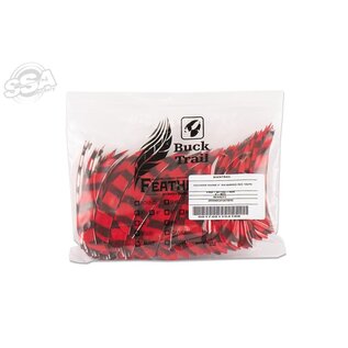 Buck Trail BUCK TRAIL ROUND 4" BARRED COLOR FEATHERS 100/PK