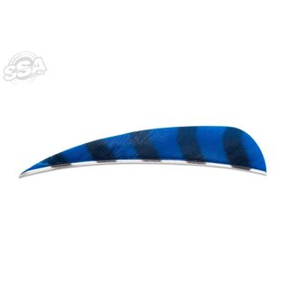 Buck Trail BUCK TRAIL ROUND 4" BARRED COLOR FEATHERS 100/PK