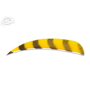 Buck Trail BUCK TRAIL ROUND 4" BARRED COLOR FEATHERS 100/PK