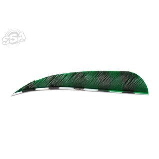 Buck Trail BUCK TRAIL ROUND 4" BARRED COLOR FEATHERS 100/PK