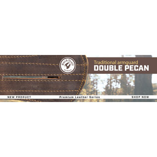 Buck Trail BUCK TRAIL TRADITIONAL ARMGUARD DOUBLE PECAN PREMIUM LEATHER 32CM