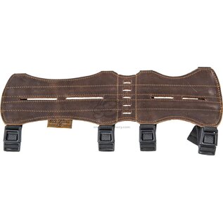 Buck Trail BUCK TRAIL TRADITIONAL ARMGUARD DOUBLE PECAN PREMIUM LEATHER 32CM