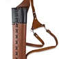 Buck Trail BUCK TRAIL TRADITIONAL BACK QUIVER HUSKY 53CM LEATHER WITH ADJUSTABLE BELTS