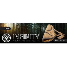 Buck Trail BUCK TRAIL TRADITIONAL SIDE QUIVER INFINITY 45CM LEATHER BROWN