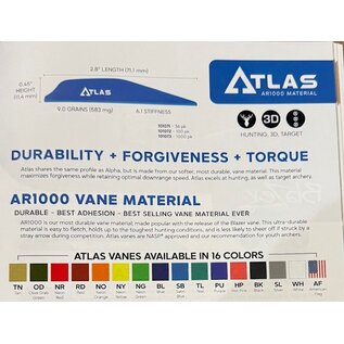 Bohning BOHNING ATLAS VANE 2.8" 100pcs
