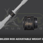 Axcel AXCEL X-VIBE HUNTER STABILIZER ROD ADJUSTABLE WEIGHT DAMPENER
