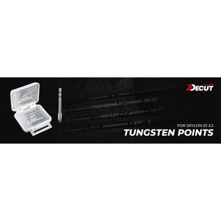 Decut DECUT GLUE-IN POINTS BREAK-OFF TUNGSTEN  0.1GR 12/PK