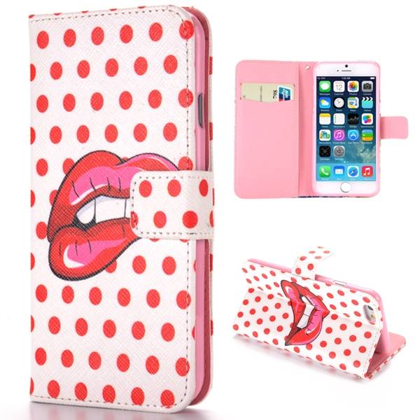Red Lips Iphone 6 Portemonnee Hoes huismerk kopen in de aanbieding