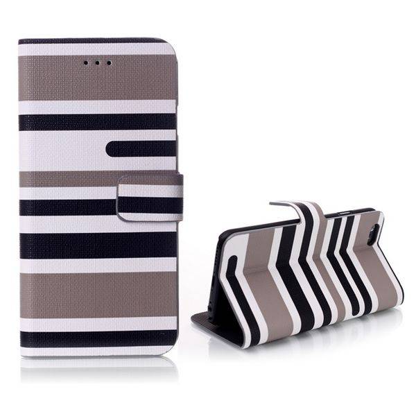 Grijs Gestreepte Iphone 6 Portemonnee Hoes huismerk kopen in de aanbieding