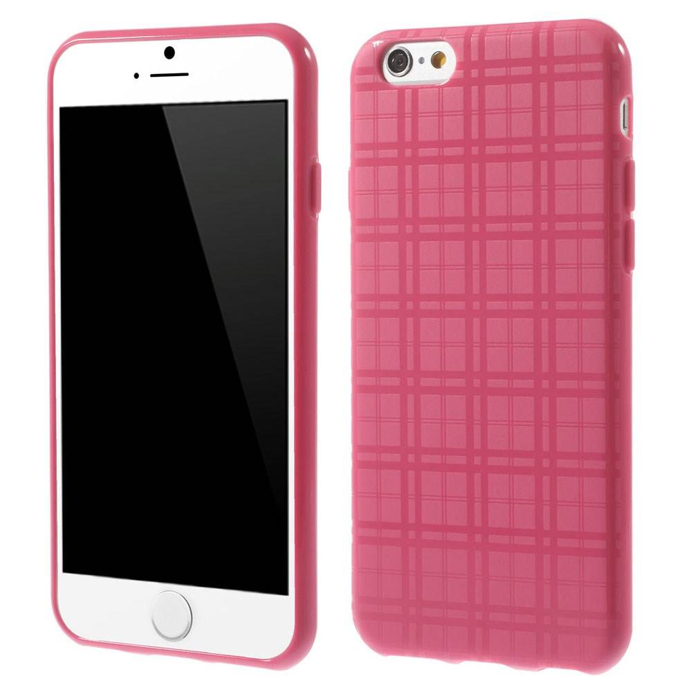Roze Geruit Iphone 6 Tpu Hoesje huismerk kopen in de aanbieding