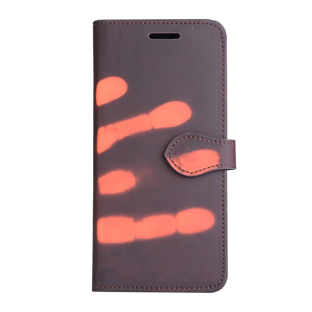 Thermo Portemonnee Hoesje Samsung S8 Plus Bruin Wordt Oranje Bij Warmte huismerk kopen in de aanbieding
