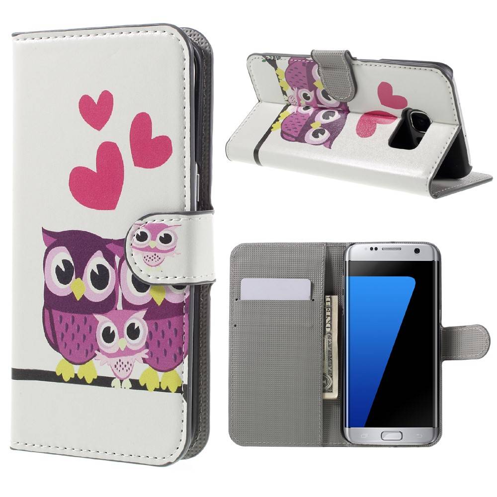 Verliefde Uiltjes Samsung Galaxy S7 Edge Portemonnee Hoesje huismerk kopen in de aanbieding