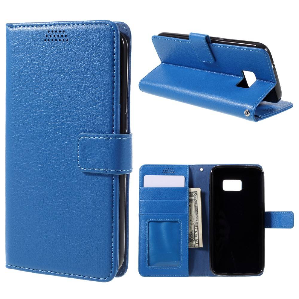 Blauw Pu Leder S7 Edge Portemonnee Hoesje huismerk kopen in de aanbieding Blauw Pu Leder S7 Edge Portemonnee Hoesje huismerk kopen in de aanbieding