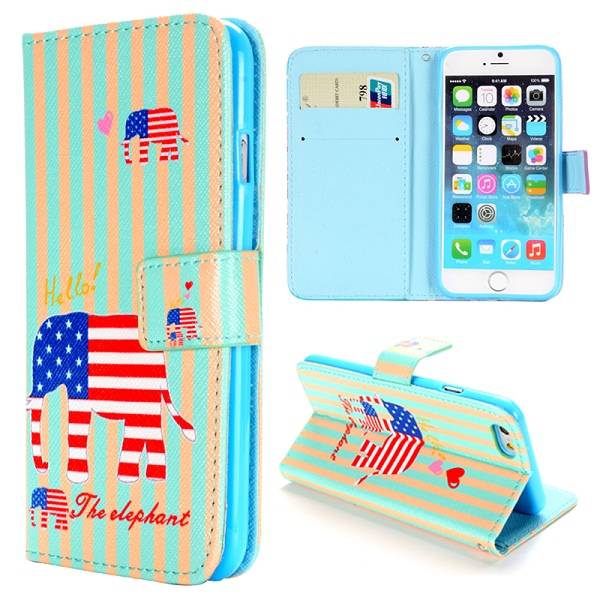 Usa Olifant Iphone 6 Portemonnee Hoes huismerk kopen in de aanbieding