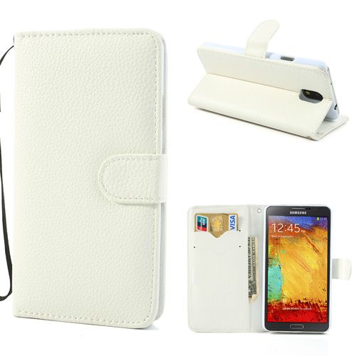 Galaxy Note 3 Walletstand Case Leder Wit huismerk kopen in de aanbieding Galaxy Note 3 Walletstand Case Leder Wit huismerk kopen in de aanbieding