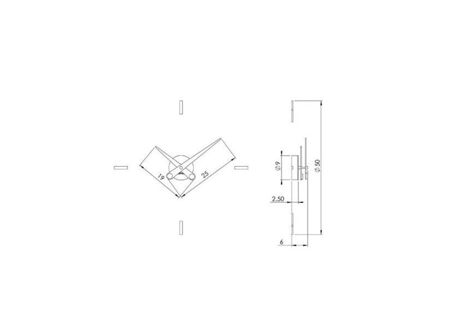 Retro clock 'Puntos Suspensivos'