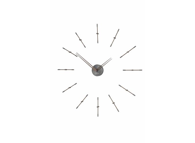 Design wall clock Mini Merlín Graphite