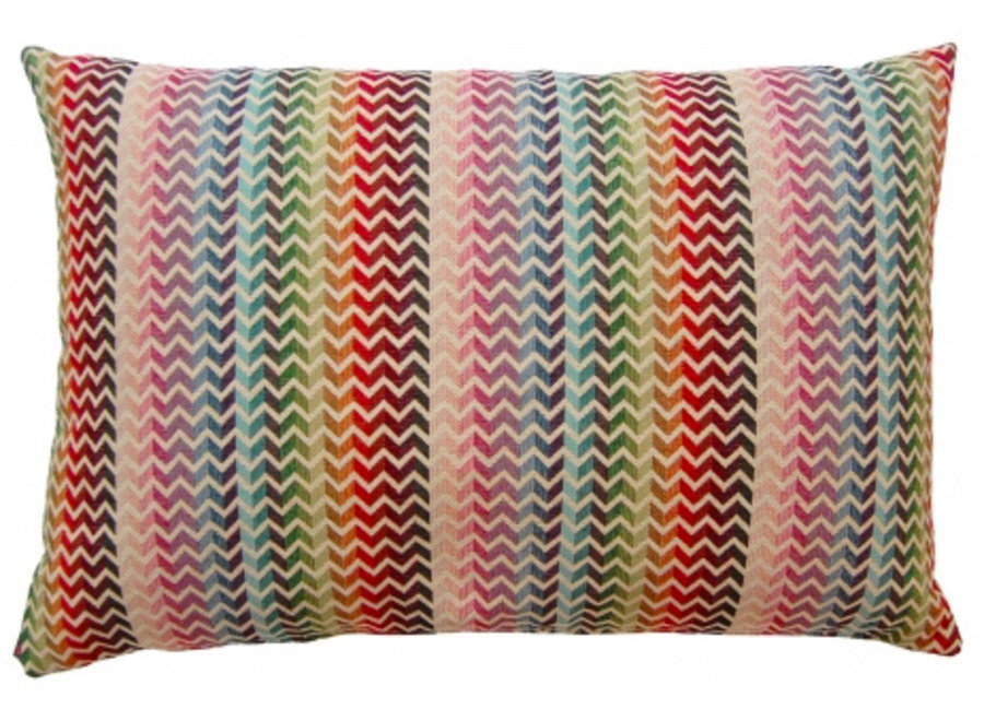 Kussen Blossy Soft Pink + Fringe Gold