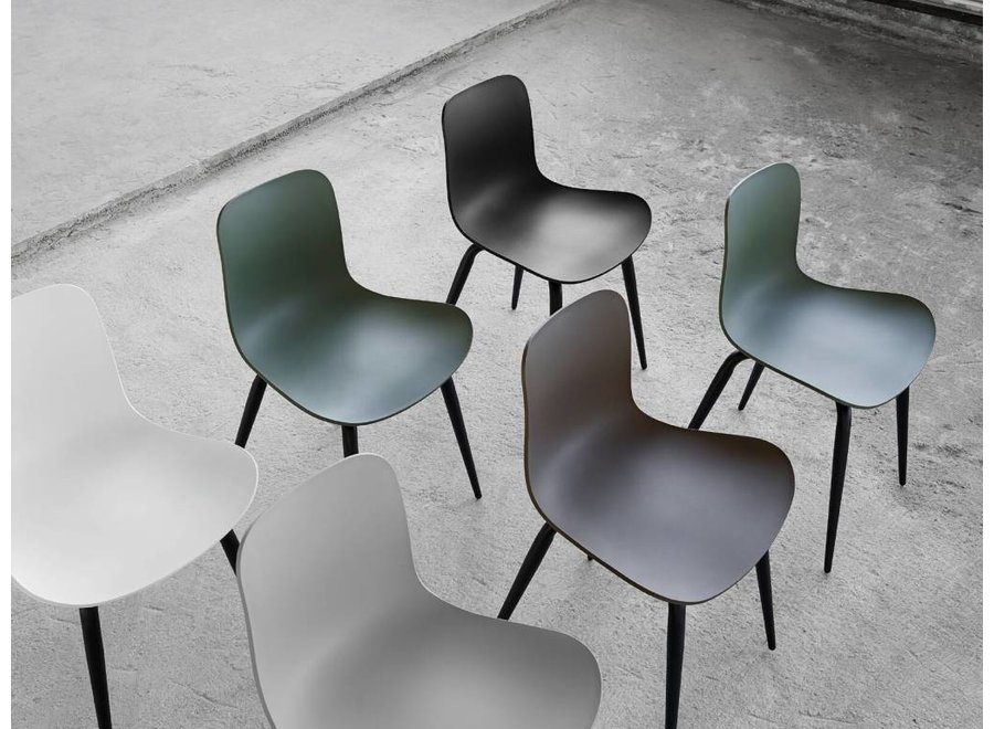 Design stoel Langue Original Black / Flint Grey