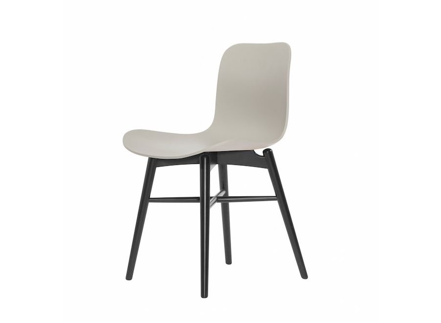 Design-Stuhl "Langue Original Black" in der Farbe Flint Grey